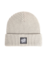 Opus Dot Label Beanie in Unbleached Cotton