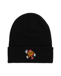 The Santa Cruz Mens Doy Guy Beanie in Black