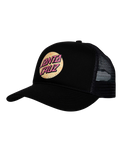 The Santa Cruz Mens Wagon Dot Meshback Trucker Cap in Black