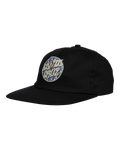 The Santa Cruz Mens Salba Eyes Dot Snapback Cap in Black