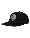 The Santa Cruz Mens Salba Eyes Dot Snapback Cap in Black