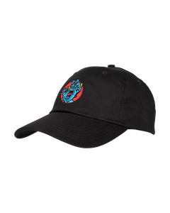 The Santa Cruz Mens Hand Dot Cap in Black