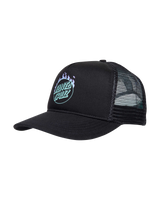 The Santa Cruz Mens Minimal Burnt Opus Meshback Trucker Cap in Black
