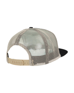 The Santa Cruz Mens Out Of Time Meshback Trucker Cap in Black & Stone Grey