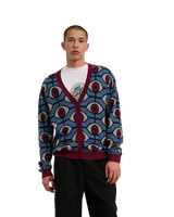 The Santa Cruz Mens Serro Cardigan in Salba Eyes