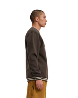 The Santa Cruz Mens Winkowski Surf Front Crew Sweatshirt in Washed Black