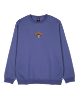 The Santa Cruz Mens Guzman Skull Crew Sweatshirt in Navy Dusk