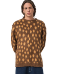 The Santa Cruz Mens Jaguar Knit Jumper in Brown