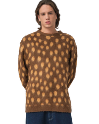 The Santa Cruz Mens Jaguar Knit Jumper in Brown