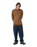 The Santa Cruz Mens Jaguar Knit Jumper in Brown