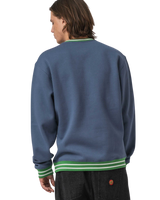 The Santa Cruz Mens Global Oval Dot Front Sweatshirt in Heritage Blue