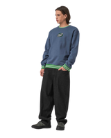 The Santa Cruz Mens Global Oval Dot Front Sweatshirt in Heritage Blue