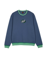 The Santa Cruz Mens Global Oval Dot Front Sweatshirt in Heritage Blue