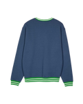 The Santa Cruz Mens Global Oval Dot Front Sweatshirt in Heritage Blue