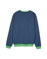 The Santa Cruz Mens Global Oval Dot Front Sweatshirt in Heritage Blue