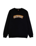 The Santa Cruz Mens Burnt Collegiate Sweatshirt in Black