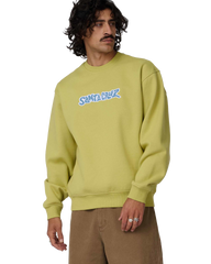The Santa Cruz Mens Patch Strip Sweatshirt in Faded Khaki
