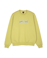 The Santa Cruz Mens Patch Strip Sweatshirt in Faded Khaki