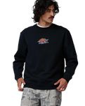 The Santa Cruz Mens Salba Voodoo Pit Sweatshirt in Black