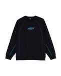 The Santa Cruz Mens Pinstripe Sweatshirt in Black