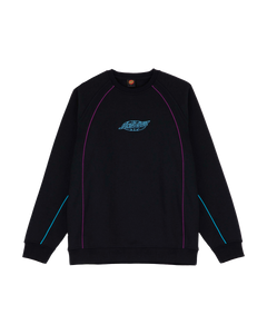 The Santa Cruz Mens Pinstripe Sweatshirt in Black