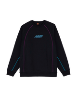 The Santa Cruz Mens Pinstripe Sweatshirt in Black