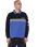 The Santa Cruz Mens Podium 1/4 Zip Sweatshirt in Black & Sapphire
