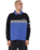 The Santa Cruz Mens Podium 1/4 Zip Sweatshirt in Black & Sapphire