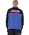 The Santa Cruz Mens Podium 1/4 Zip Sweatshirt in Black & Sapphire