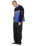 The Santa Cruz Mens Podium 1/4 Zip Sweatshirt in Black & Sapphire