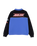 The Santa Cruz Mens Podium 1/4 Zip Sweatshirt in Black & Sapphire