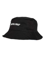 The Santa Cruz Mens Salba Eyes Reversible Bucket Hat in Salba Eyes & Black