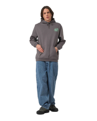 The Santa Cruz Mens Wooten Cyber Hoodie in Flint