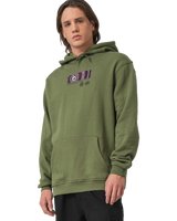 The Santa Cruz Mens Roskopp Dissect Strip Hoodie in Dark Moss