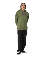 The Santa Cruz Mens Roskopp Dissect Strip Hoodie in Dark Moss