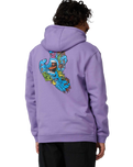 The Santa Cruz Mens Roskopp Screaming Five Hoodie in Purple Haze
