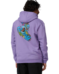 The Santa Cruz Mens Roskopp Screaming Five Hoodie in Purple Haze