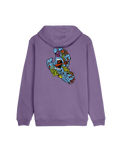 The Santa Cruz Mens Roskopp Screaming Five Hoodie in Purple Haze