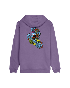 The Santa Cruz Mens Roskopp Screaming Five Hoodie in Purple Haze
