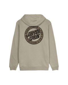 Loco Dot Hoodie in Stone Grey