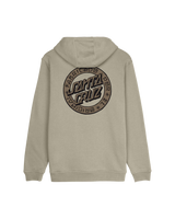 Loco Dot Hoodie in Stone Grey