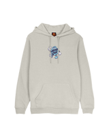 The Santa Cruz Mens Dot Guy Front Hoodie in Warm Grey