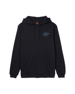 The Santa Cruz Mens Meek Pinstripe Slasher Hoodie in Black
