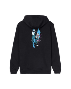 The Santa Cruz Mens Meek Pinstripe Slasher Hoodie in Black