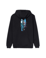 The Santa Cruz Mens Meek Pinstripe Slasher Hoodie in Black