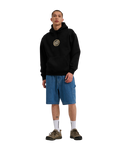 The Santa Cruz Mens Carved MFG Front Hoodie in Black