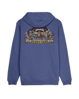 The Santa Cruz Mens Guzman Scroll Front Hoodie in Navy Dusk