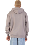 The Santa Cruz Mens Classic Strip Fade Zip Hoodie in Warm Grey