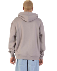 The Santa Cruz Mens Classic Strip Fade Zip Hoodie in Warm Grey