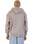 The Santa Cruz Mens Classic Strip Fade Zip Hoodie in Warm Grey